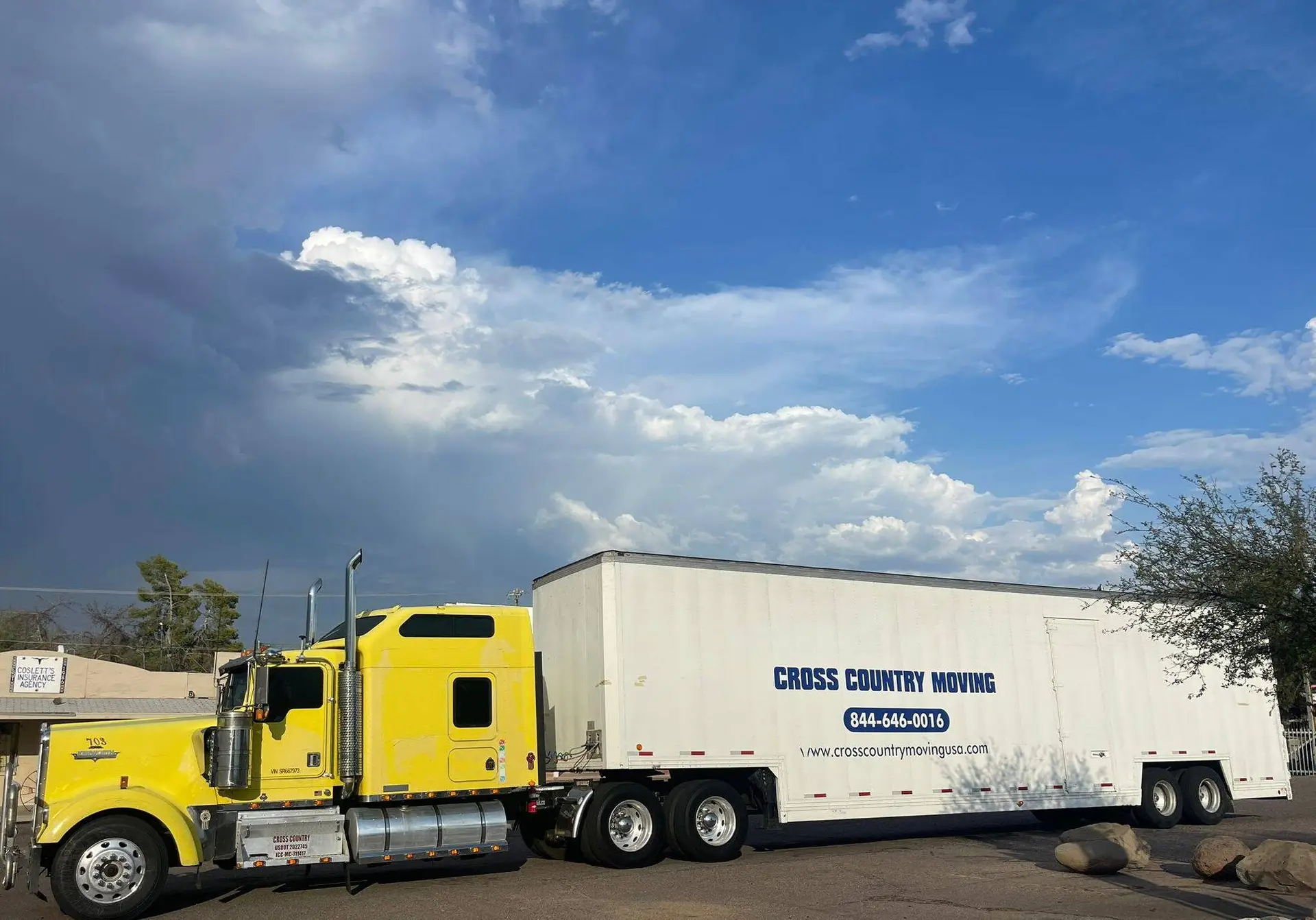 Cross Country Moving equipment ready for Portland route
