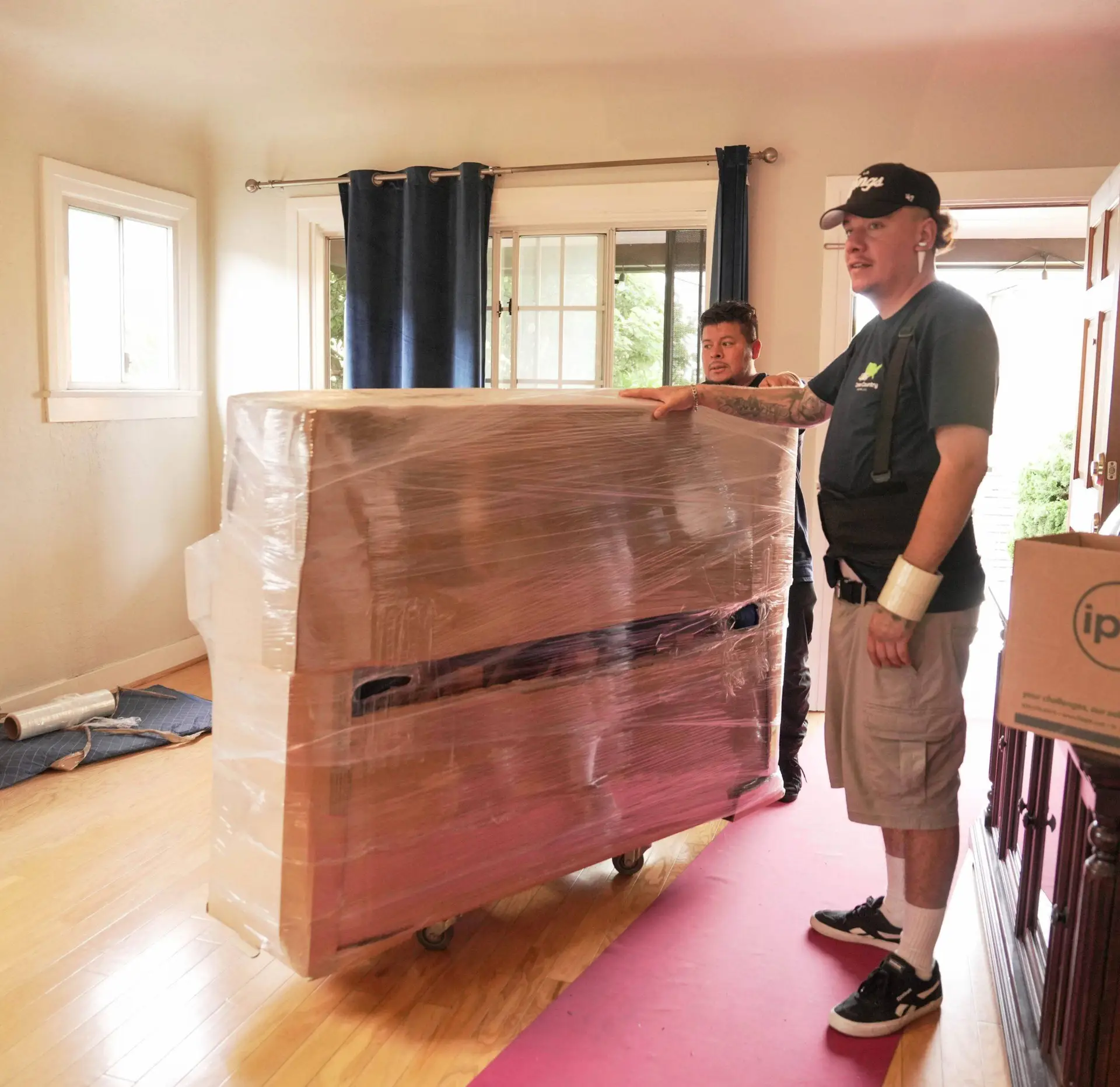 Piano packing for long distance move to Houston