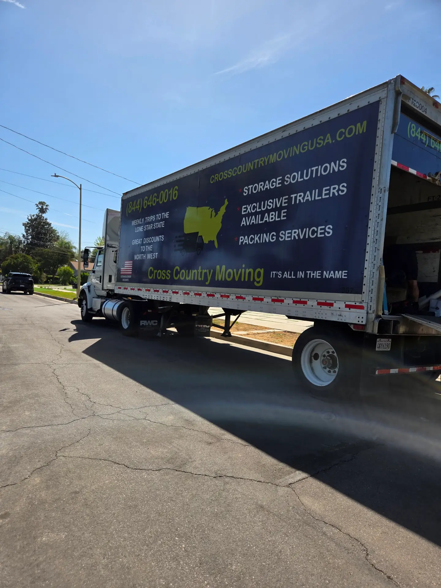 Cross Country Moving preparing shipment for Seattle